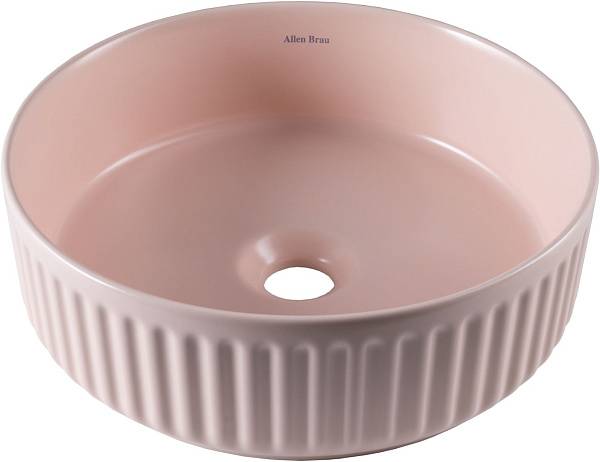 Раковина-чаша Allen Brau Fantasy 36х36х12 см розовый 4.11032.SM