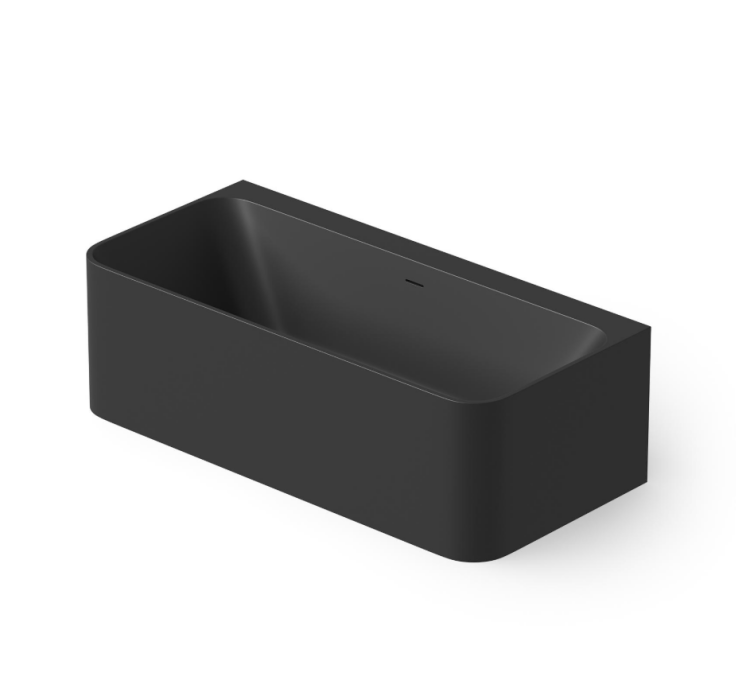 Ванна DEA Design Modern 1600x800x560 мм отдельностоящая Solid Surface цвет черный DD8665 1600 16