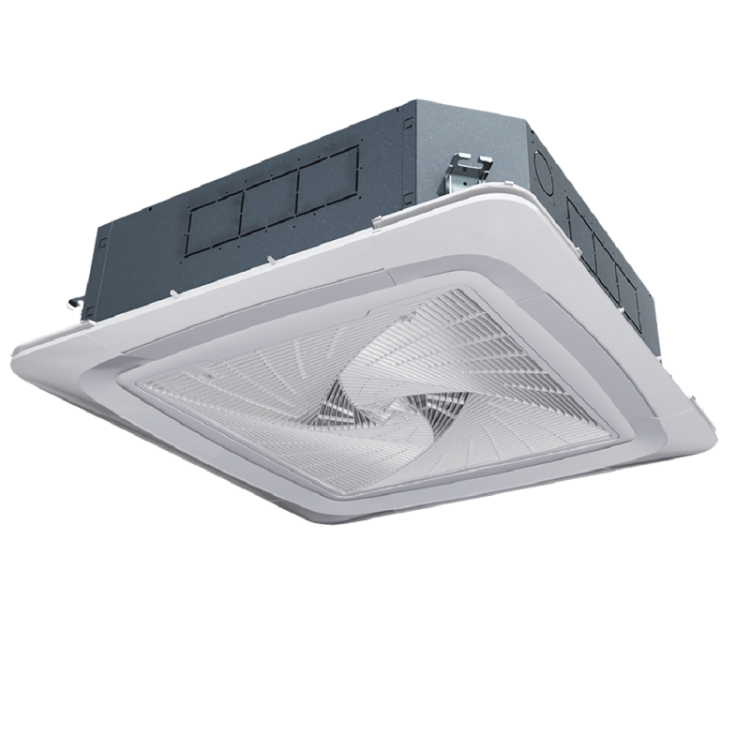 FCB-058B CN2B, Фанкойл, Haier, кассетный, 2-х трубный, с круговым потоком, с ИК пультом, без панели