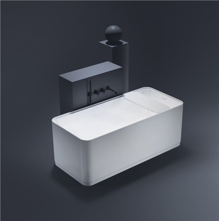 Ванна Treesse Cross 1600x730x600 мм белый матовый V396BO