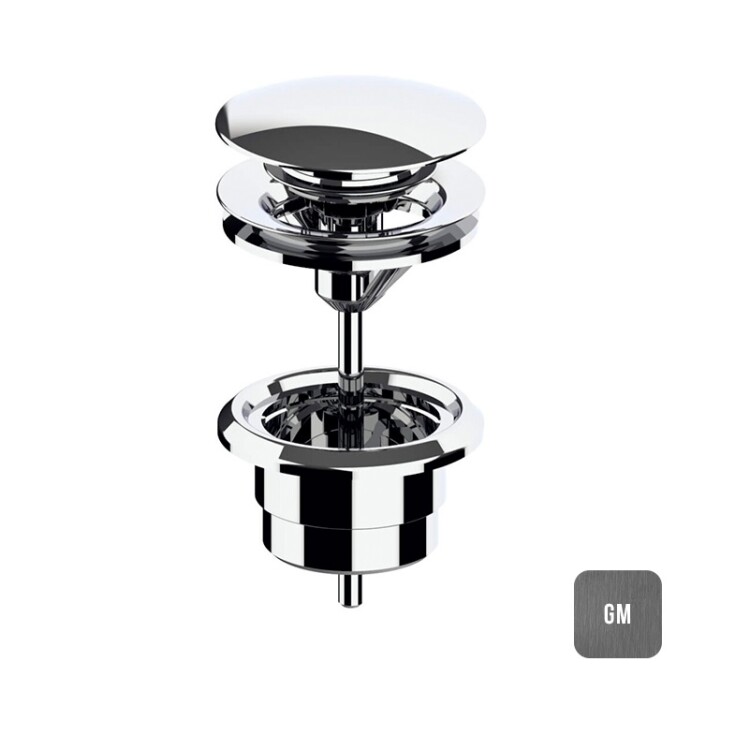 Донный клапан Almar 1 1/4 оружейная сталь матовый PVD E094000GM