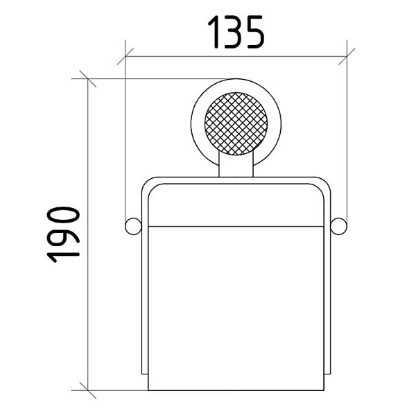 Держатель туалетной бумаги Boheme Royal Cristal с крышкой золото 10921-G