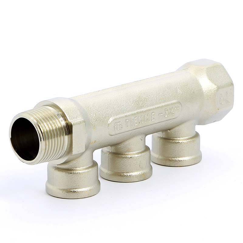 Коллектор никелированный TIEMME 3/4 НВ 3 выхода 1/2 В 36 мм 1910069