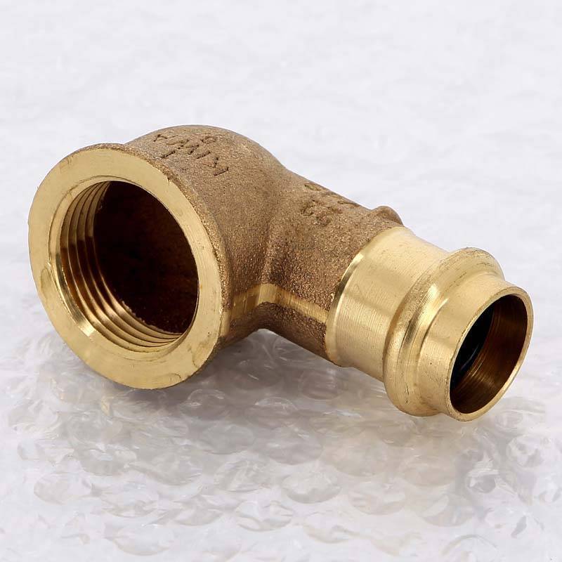 Угол 90° пресс-В бронзовый Viega Sanpress 22х1 314378