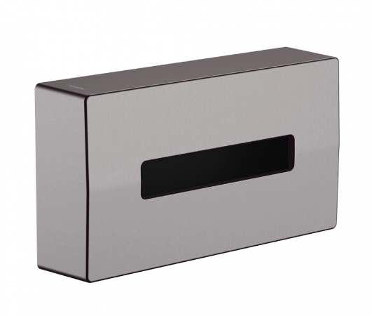 Держатель бумажных полотенец Hansgrohe AddStoris 265 мм черный хром шлифованный 41774340