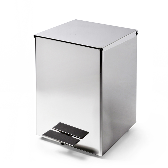 Ведро мусорное 3SC Metal Quadra 180х220х260 мм хром ME69ASL