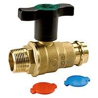 Кран шаровый Giacomini пресс 1/2M x TR15 R853VY103