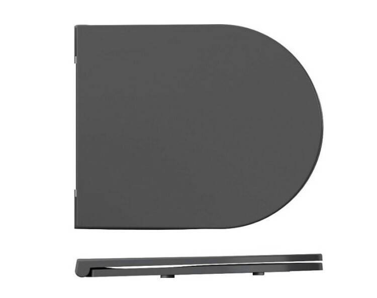 Сиденье для унитаза ISVEA Infinity F50 антрацит матовый 40KF0522IS