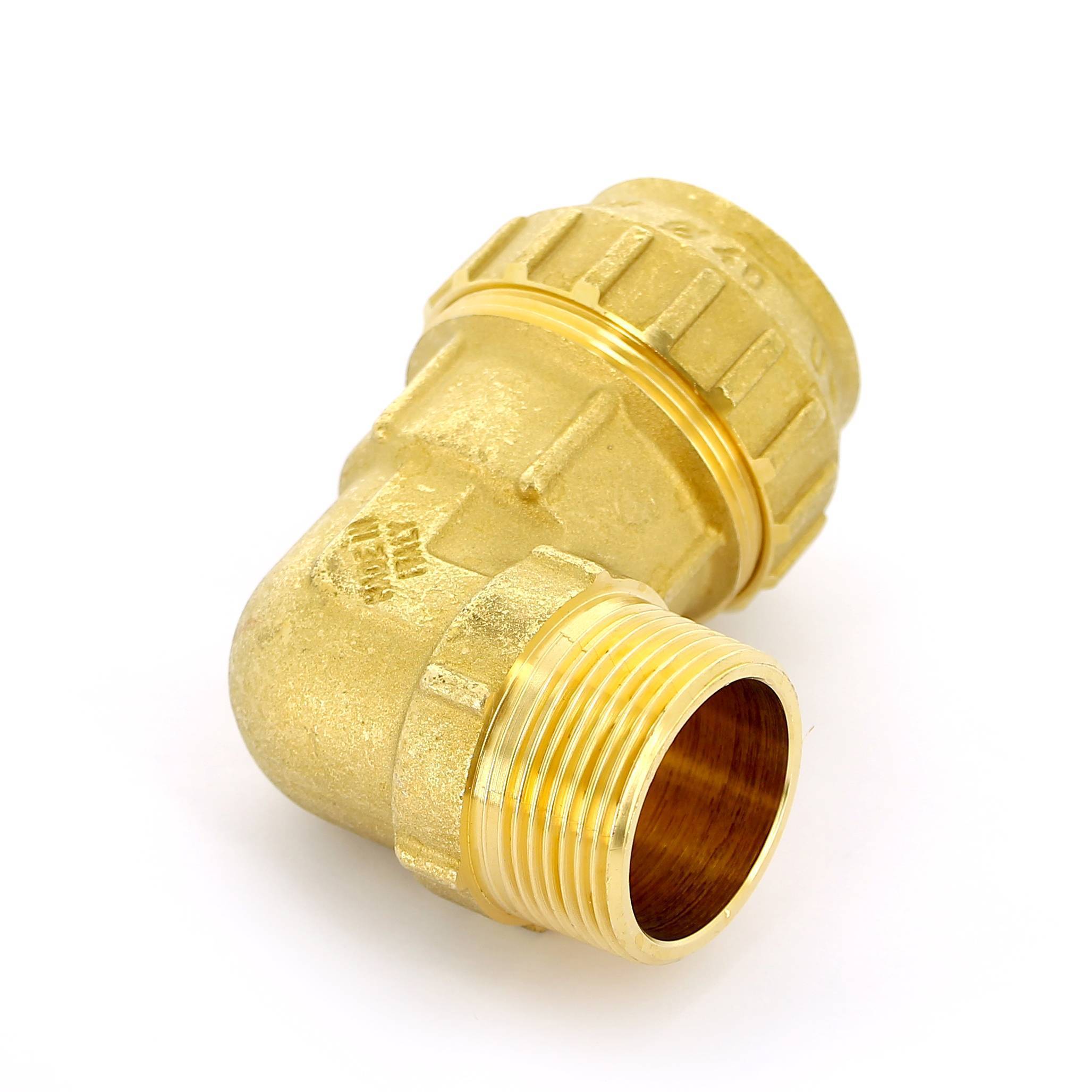 Угольник обжимной Tiemme 3464CR 40х1 1/4 наружная резьба 3400044