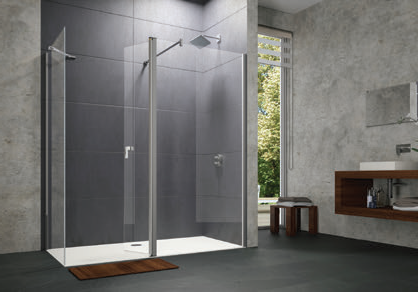 Душевая дверь HÜPPE Design Pure 990x2000 мм распашная черный прозрачное стекло 21H9281200937000