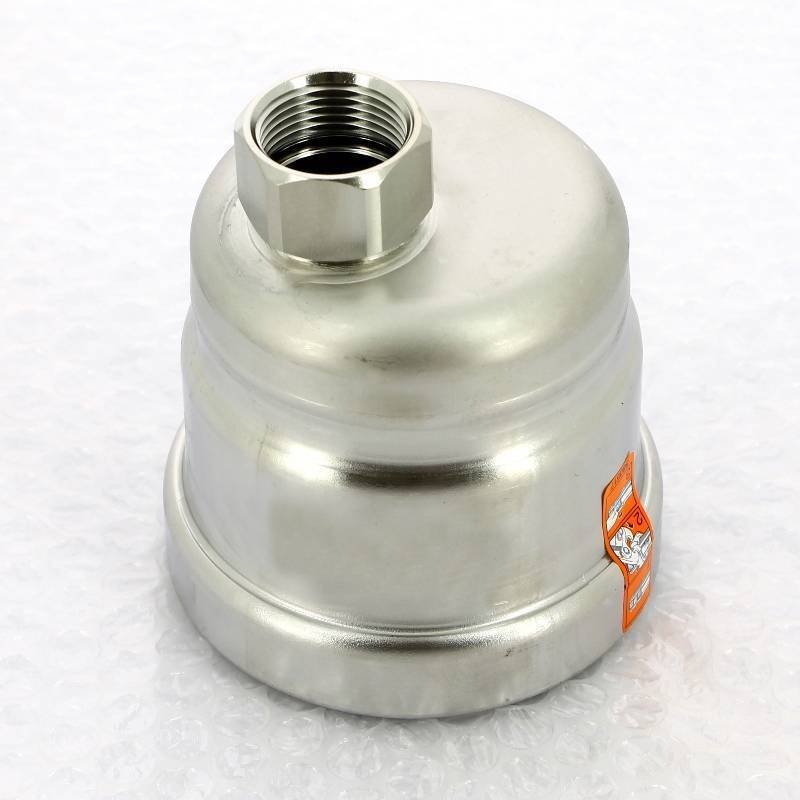 Заглушка Viega Sanpress Inox XL 88.9x3/4 нержавеющая сталь с отверстием ВР 557898