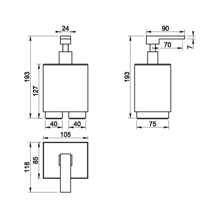 Дозатор для жидкого мыла Gessi Rettangolo настольный 500 мл цвет Copper PVD/белый 20837030