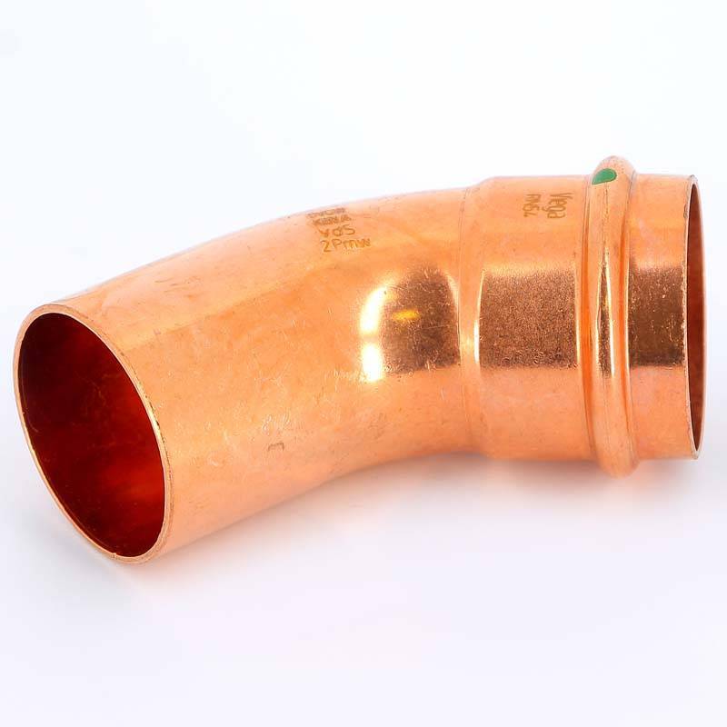 Угол-вставка 45° пресс Viega Profipress 54 мм медь 292553