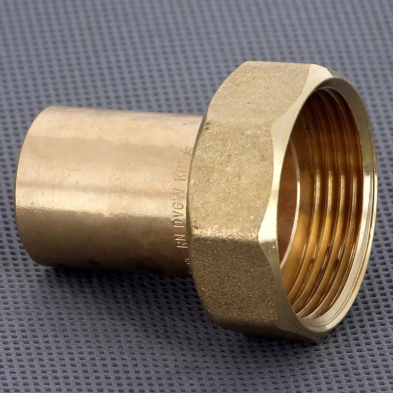 Вставка с накидной гайкой бронза Viega Sanpress 28х1 1/4 338534