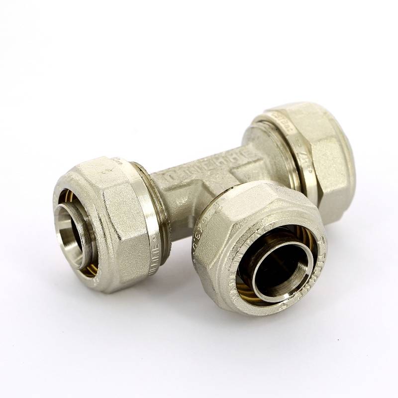 Тройник обжимной никелированный Tiemme 20х2.0 1600009