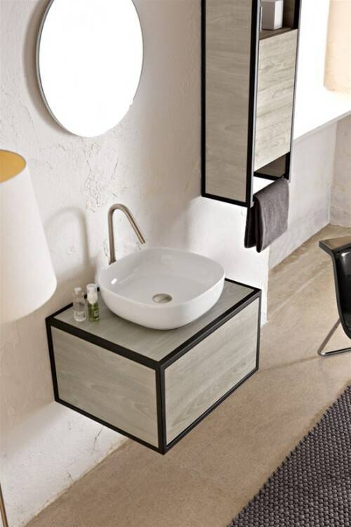 Раковина накладная Scarabeo Glam 40х40 см белая 1806