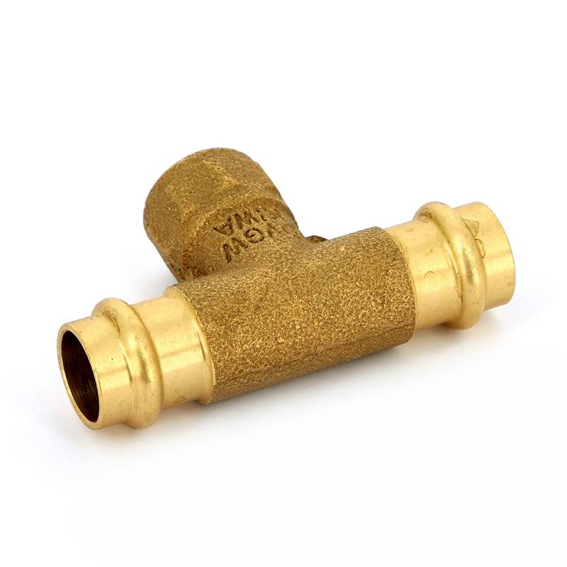 Тройник пресс-В IBP B-Press 18x1/2x18 мм бронза P4130G01804018