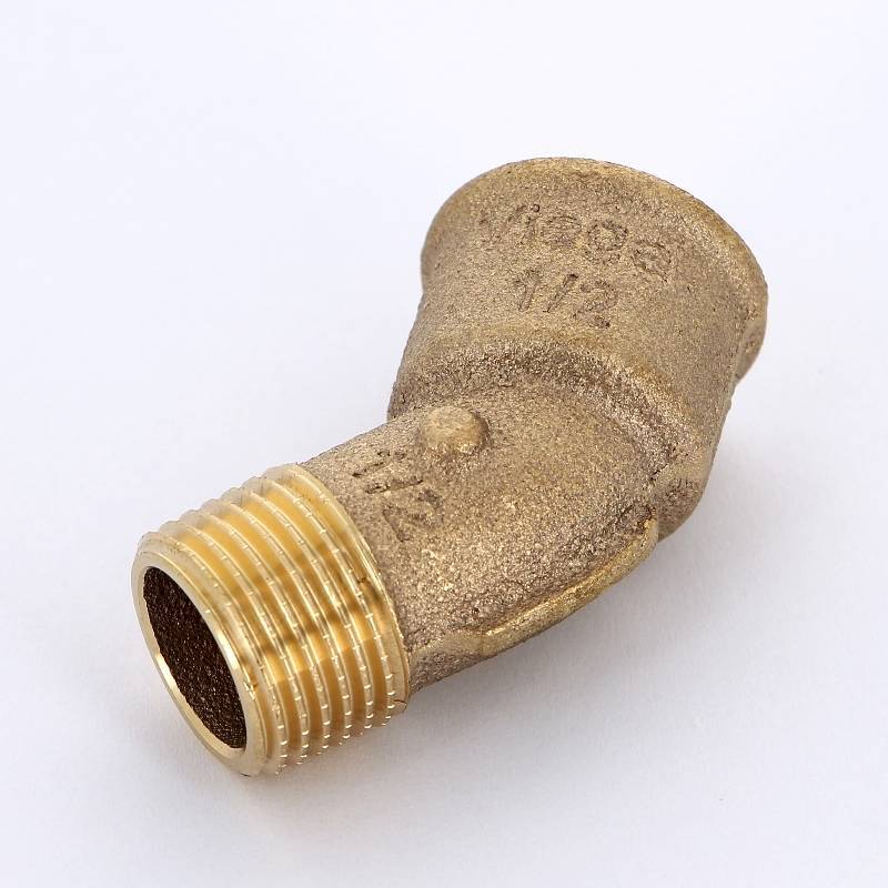 Угольник НВ Viega Sanpress 45° 1/2 бронза 264208