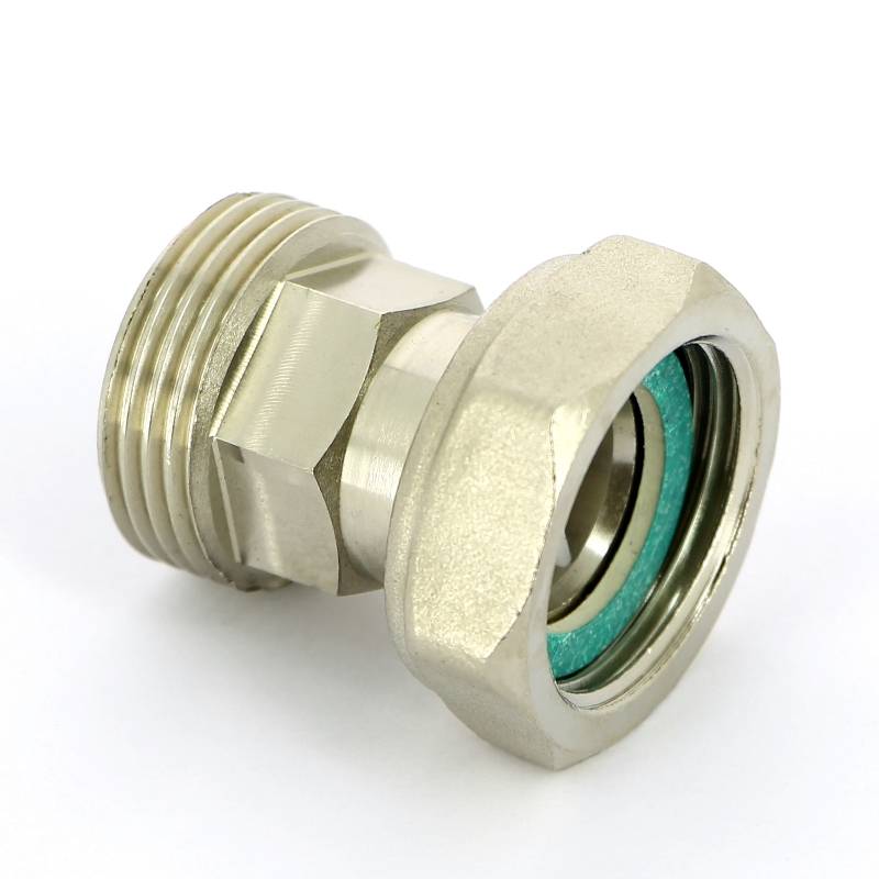 Соединение с накидной гайкой НВ Uni-Fitt 3/4 никелированное с обратным клапаном 623N3000