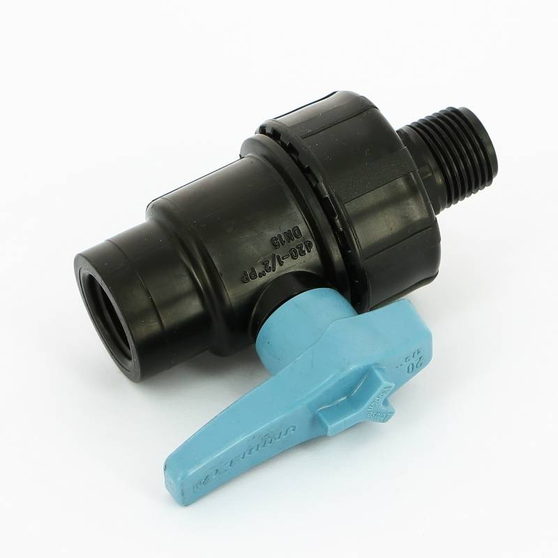 Кран шаровый обжимной Unidelta 1072 20 x 1/2 Н для труб ПНД 1072020002001