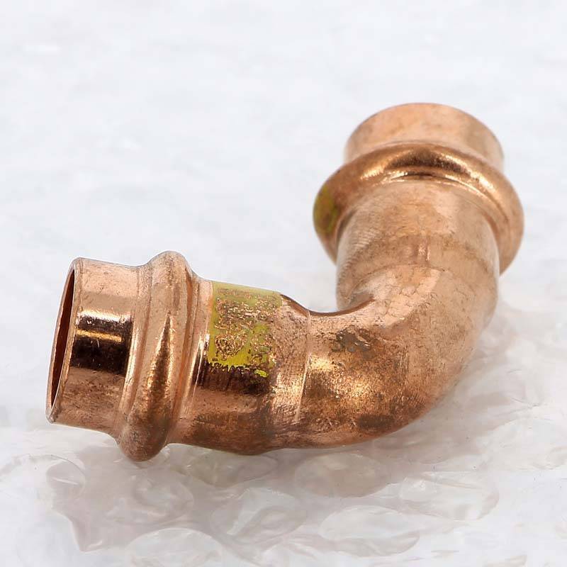 Отвод пресс медный Viega Profipress G 15 мм 90° 345464