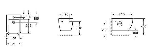 Биде подвесное Allen Brau Infinity белый 4.21006.20