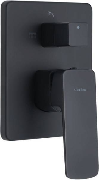 Смеситель для душа Allen Brau Infinity с внутренней частью черный матовый 5.21014-31