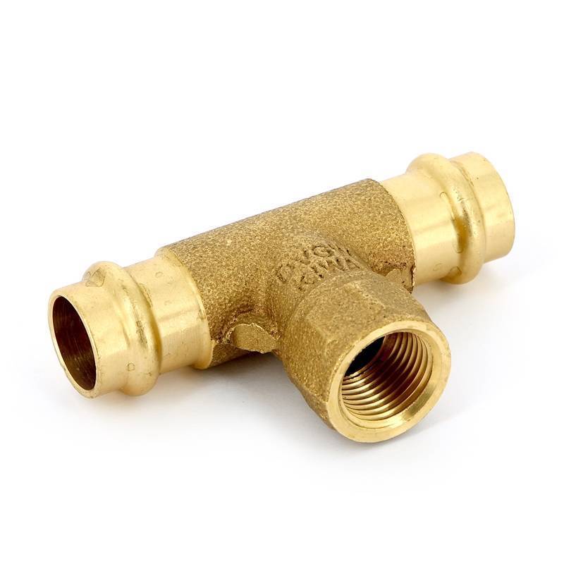 Тройник пресс-В IBP B-Press 18x1/2x18 мм бронза P4130G01804018