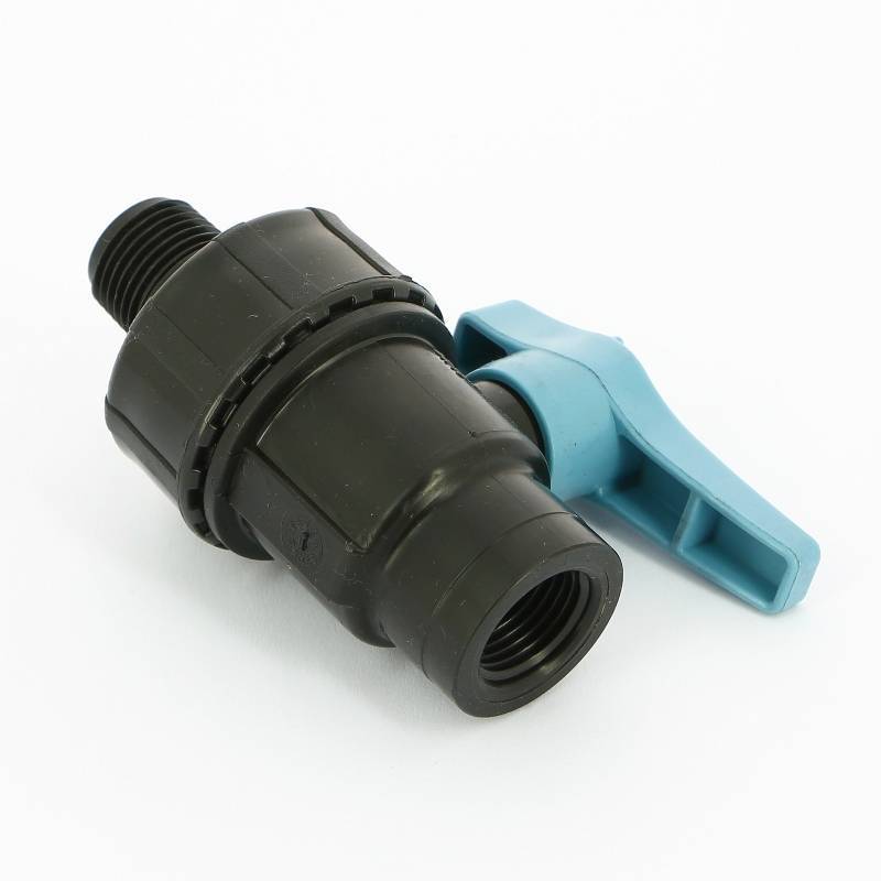 Кран шаровый обжимной Unidelta 1072 20 x 1/2 Н для труб ПНД 1072020002001