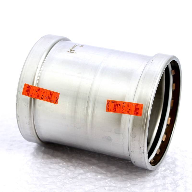 Муфта надвижная пресс Viega Sanpress Inox нержавеющая сталь 108 мм 482855