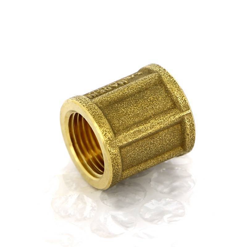 Муфта латунная Tiemme 3/8 дюйма ВР-ВР 1500319