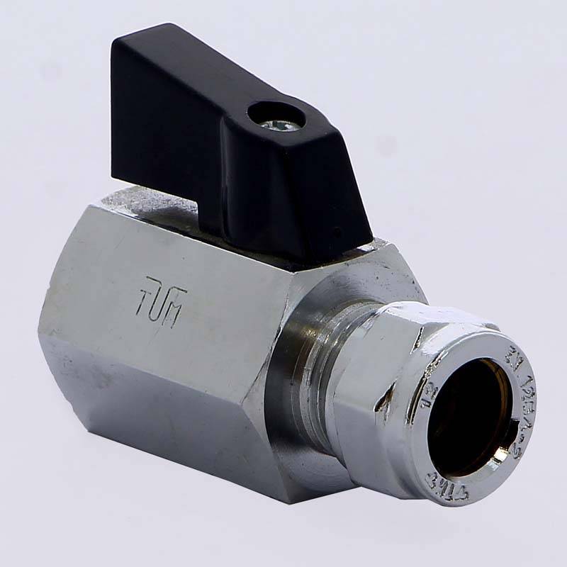 Кран шаровый мини Tiemme 12 мм x 1/2 дюйма обжим-внутренняя резьба 2900034