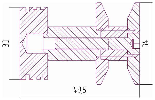 Вешалка для полотенцесушителя Сунержа Каньон золото 03-2010-0003