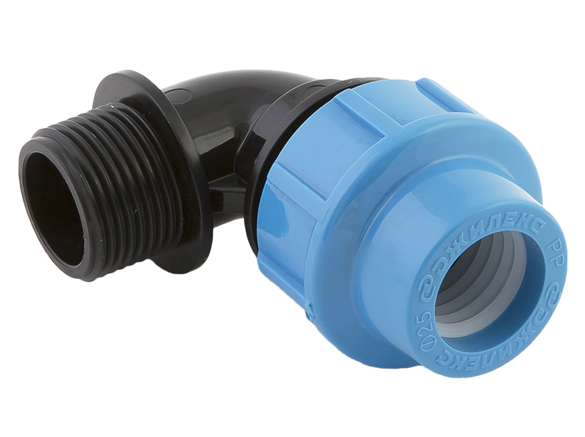 Отвод ПНД ДЖИЛЕКС 25х1 наружная резьба 1027352