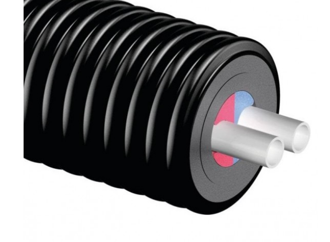 Труба Usystems Aqua Twin PE-Xa 40x5.5-25x3.5/175 PN10 бухта 200 м 1136751