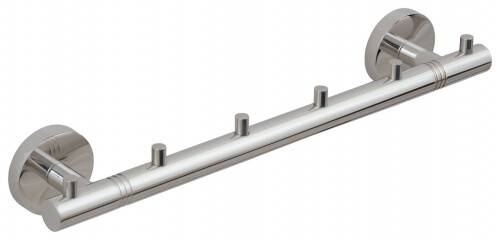 Полотенцедержатель Сунержа Каньон с 6 крючками 320х53х50 мм флок красный 5630001006