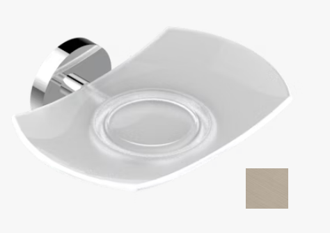 Мыльница THG Bambou Clear crystal настенная 160x100x27 мм цвет золото светлое A35F30500