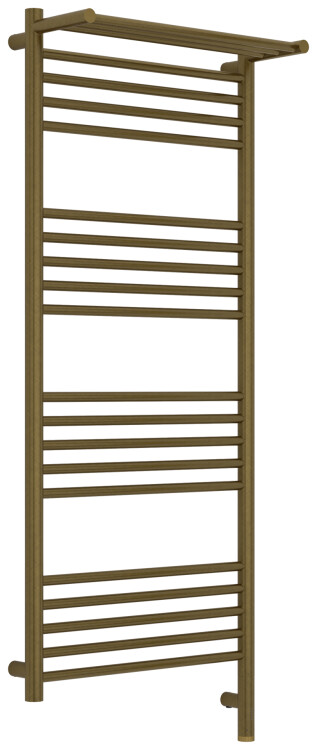Полотенцесушитель электрический Сунержа Богема 3.1 с 1 полкой 1324х532 мм МЭМ нижнее справа бронза состаренная 05-6007-1250