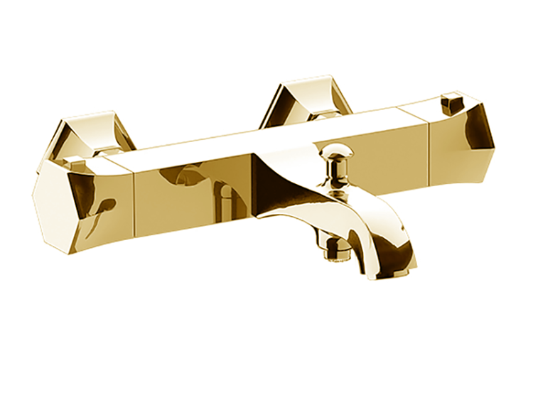 Смеситель для ванны и душа Cisal Chérie термостатический золото CET2701024