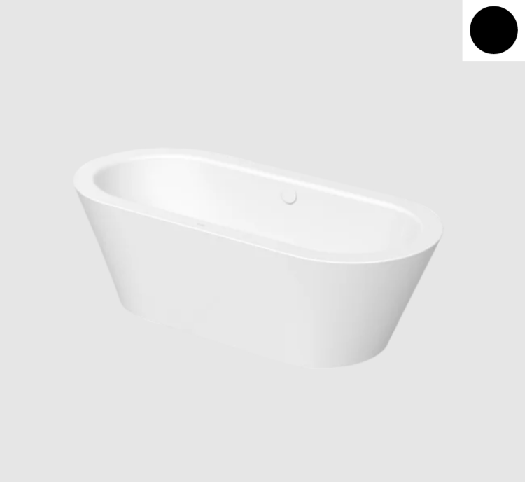 Ванна Bette BetteStarlet Oval Silhouette 1500x800x420 мм отдельностоящая цвет Ebony 2700-035CFXXK