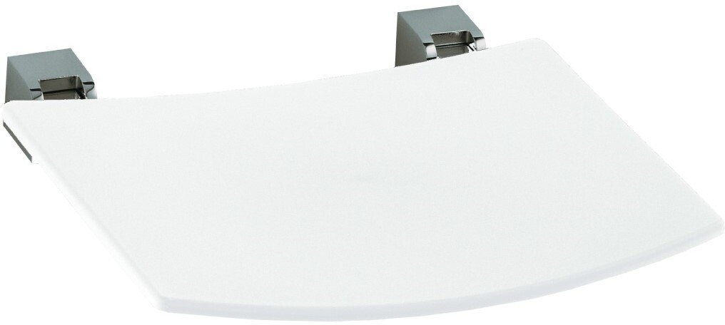Сиденье для душа откидное KEUCO PLAN хром/белый 14980010051 RAL 9010