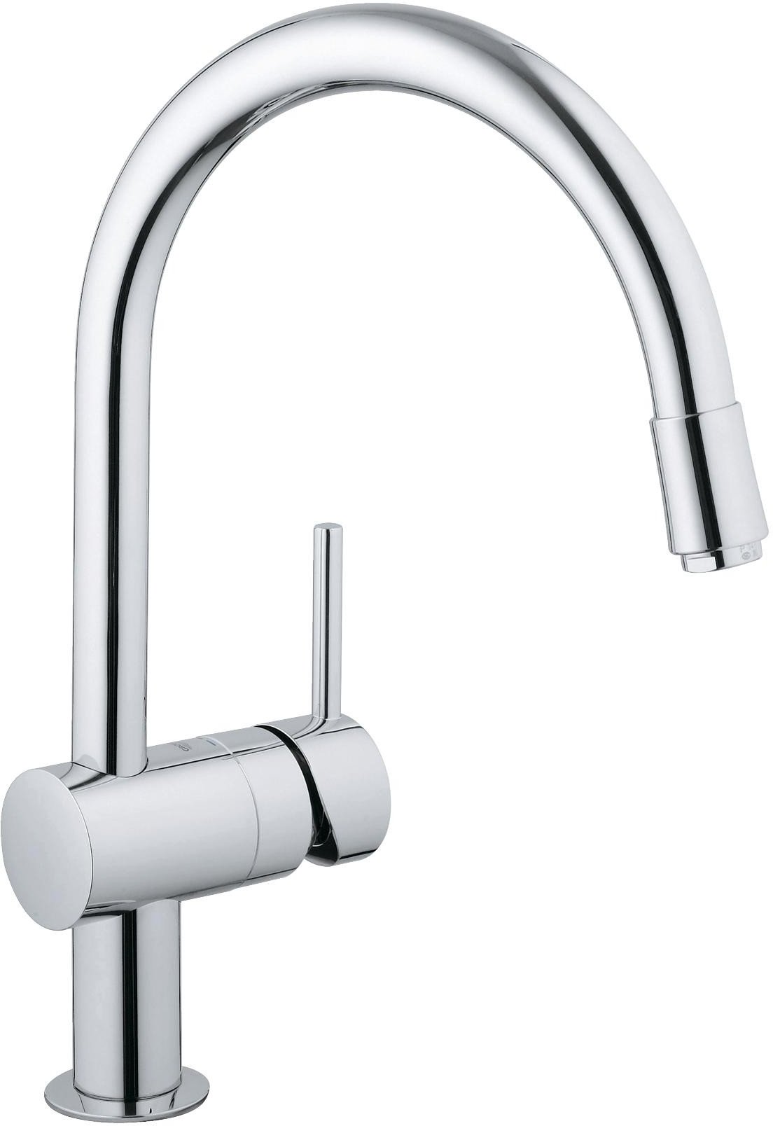 Смеситель для кухонной мойки GROHE Minta с выдвижным изливом хром 32918000