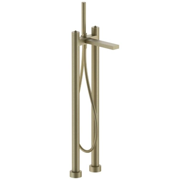 Смеситель для ванны и душа Fantini Venezia напольный цвет Matt British Gold PVD 29P6N580SB