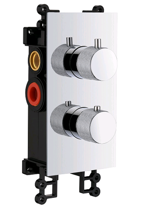 Смеситель для душа Splendy Passion на 2 потребителя термостатический встраиваемый Gun Metal Brushed PA204U2T2AB