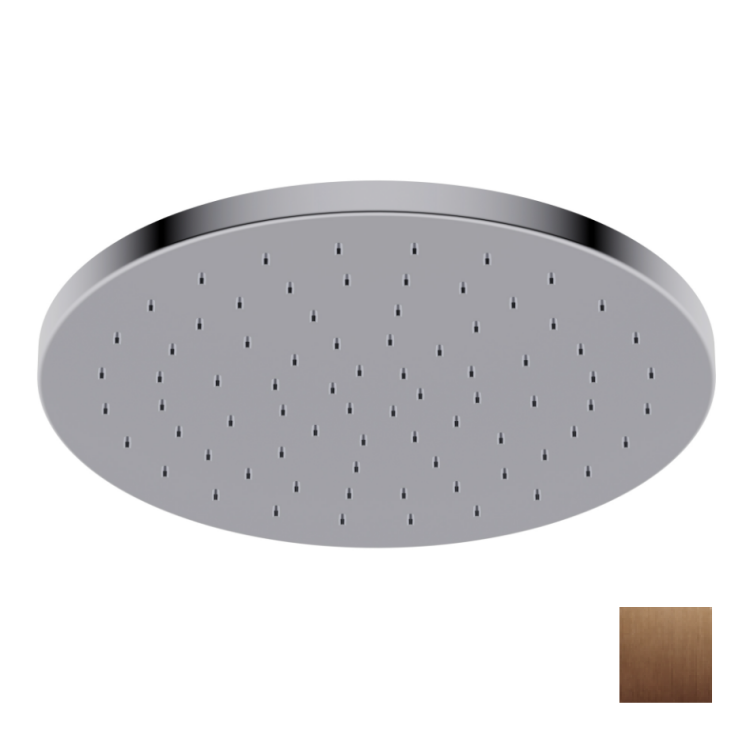 Верхний душ Ritmonio Ø 250 мм настенный/потолочный цвет Brushed Copper Stainless Steel PVD 75S021F47