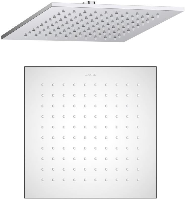 Верхний душ Aquanet AQ2076CR квадратный 250х250х7 мм хром AQ2076CR