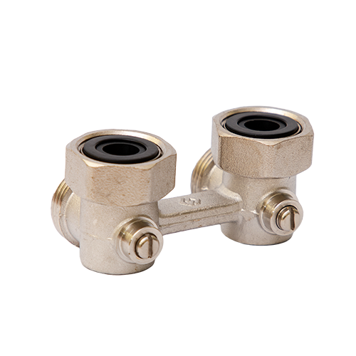 Узел нижнего подключения Hogart Premium угловой H-образный 3/4 x 3/4 шаровой TR4250505