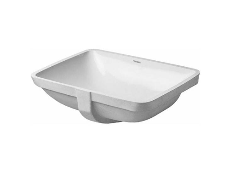 Раковина встраиваемая снизу Duravit Starck 3 490x365 мм WonderGliss без отверстия для смесителя 03054900001