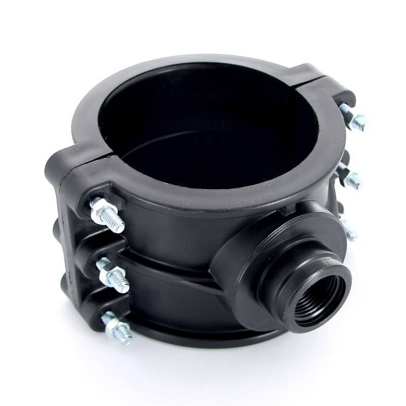 Седловая врезка Unidelta 125х1 4 болта для труб ПНД 1019125004