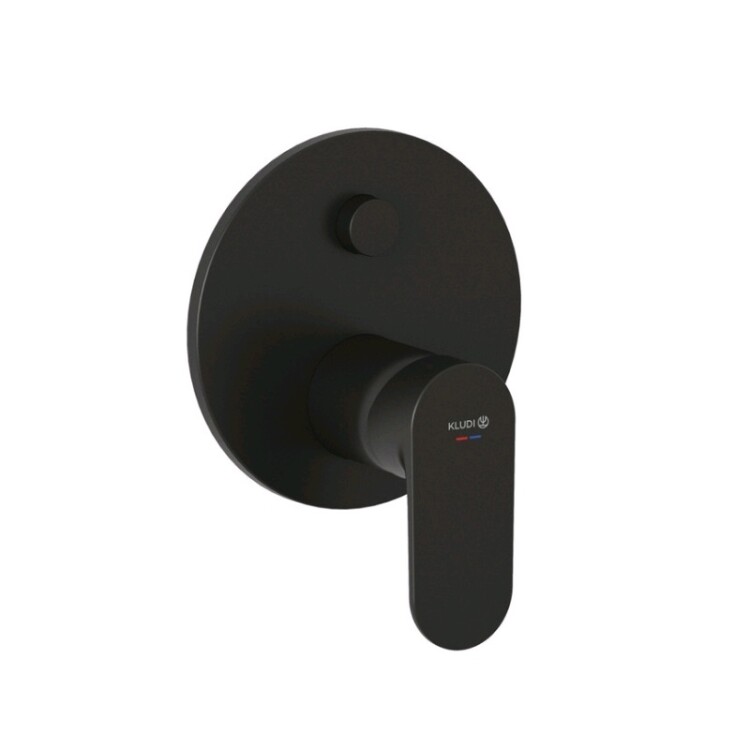 Смеситель для душа Kludi X1 однорычажный на 2 потребителя черный матовый 327593975